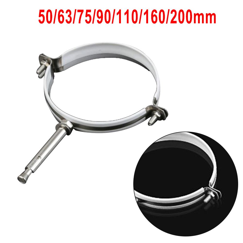 1pcs Wall Support Clamp With Screw Chimney Flue Wall Support Clamp With Screw 50-200mm Stainless Steel Clamp Hardware Clamps