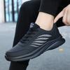 Men's shoes winter leather sneakers men's waterproof casual sneakers soft sole anti-work casual running shoes spring single shoes