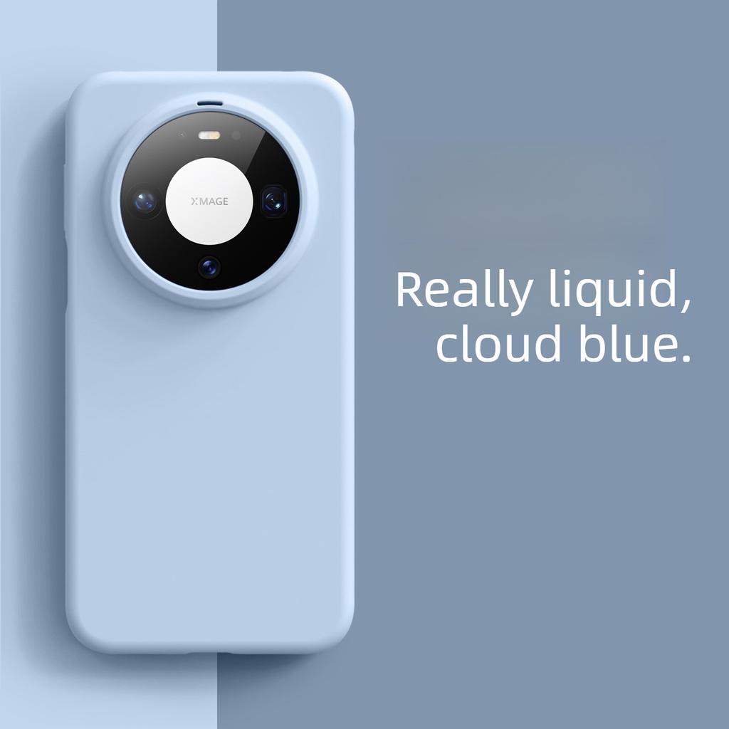 Large-pore Liquid Silicone Case for Huawei Mate 80 Pro, Skin-feeling Pura80pro Solid Color Shockproof Soft Case