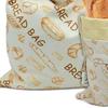 Reusable Beeswax Bread Bags for Freezer Refrigerator Natural Beeswax-Lined Cotton Storage Bag Freshness Keeper for Homemade Sourdough Bread