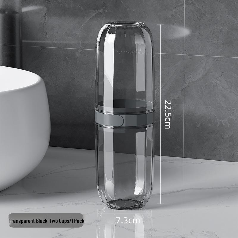 

Дорожный стакан для мытья: Портативный набор для хранения зубной щетки и зубной пасты для общежитий и деловых поездок.