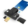 USB3.0 Card Reader for SDTF SIMs IDs IC Cards Fast Speed Compatibility with Win