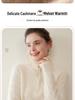 Women's Retro High-Neck Cashmere Sweater - Half-Zip, Loose-Fit for Autumn/Winter.