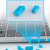 16pcs Colorful Anti Dust Plug for Laptop Silicone Cover Stopper Laptops Dustproof Type C USB VGA RJ45 Interface Waterproof Cover