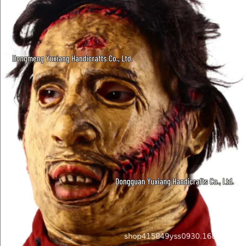 Texas Chainsaw Massacre Killer Latex Hood Mask - Scary Halloween Cosplay Prop