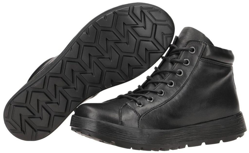 Think COMODA Stiefel mit Reißverschluss und Schnürsenkeln schwarz