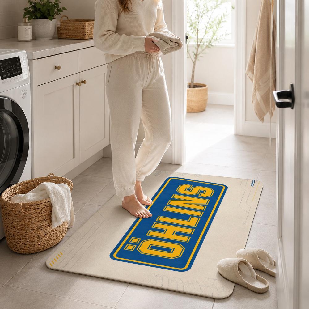 Stylish Minimalist Design O-Ohlins Floor Mat Doormat Hallway Carpet Living Room Rugs Bath Floor Mats Home Decor