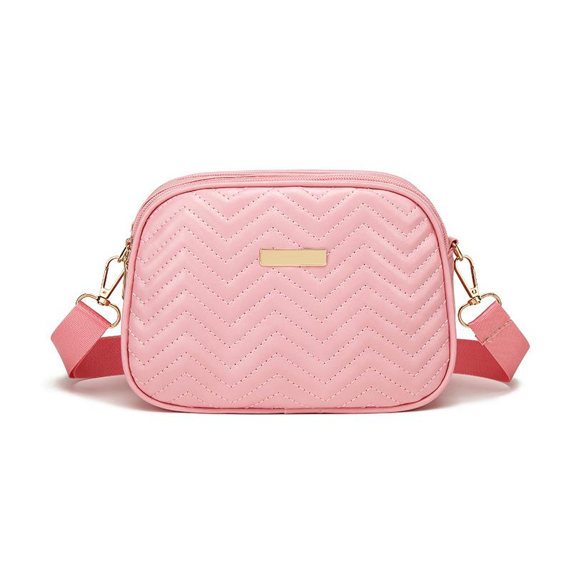 Women's Bag Spring and Summer New Fashion Shoulder Bag Crossbody Simple Wave Embroidery Camera Bag