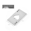 Ace of Spades Stainless Steel Credit Card Bottle Opener