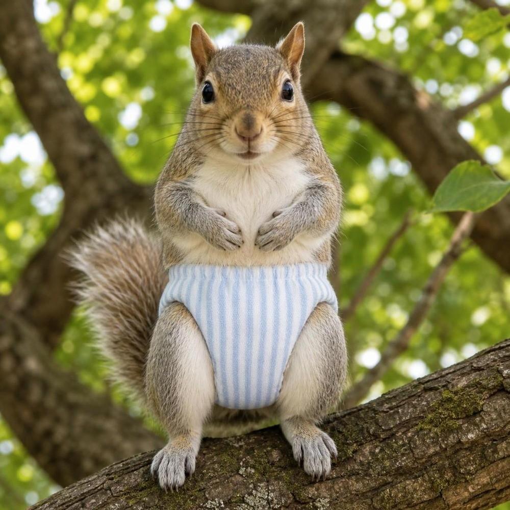 Elasticity Squirrel Diapers Breathable Squirrel Underwear Incontinence Care