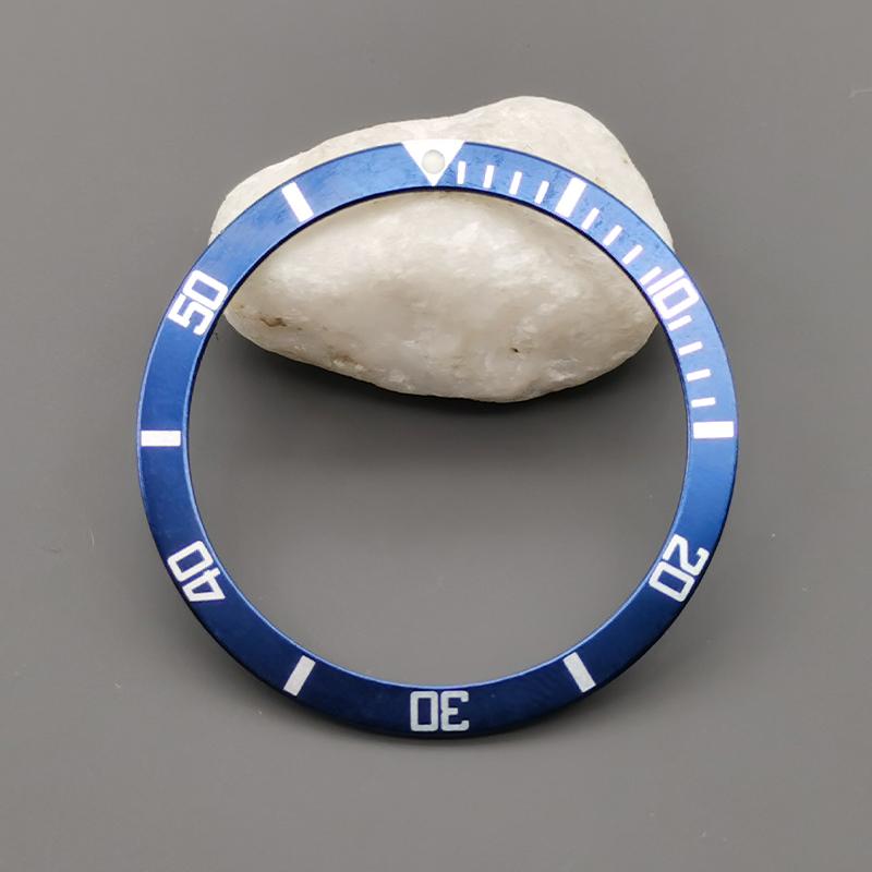 Mod 39mmx32mm Aluminum Bezel Insert Fit for SKX 6105 6309 Turtle Watch Cases NH35 NH36 Case Watch Ring Mod Replace Parts
