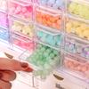 1pc acrylic 16 grid drawer style acrylic bead storage box, large capacity stackable loose bead jewelry accessory organizer