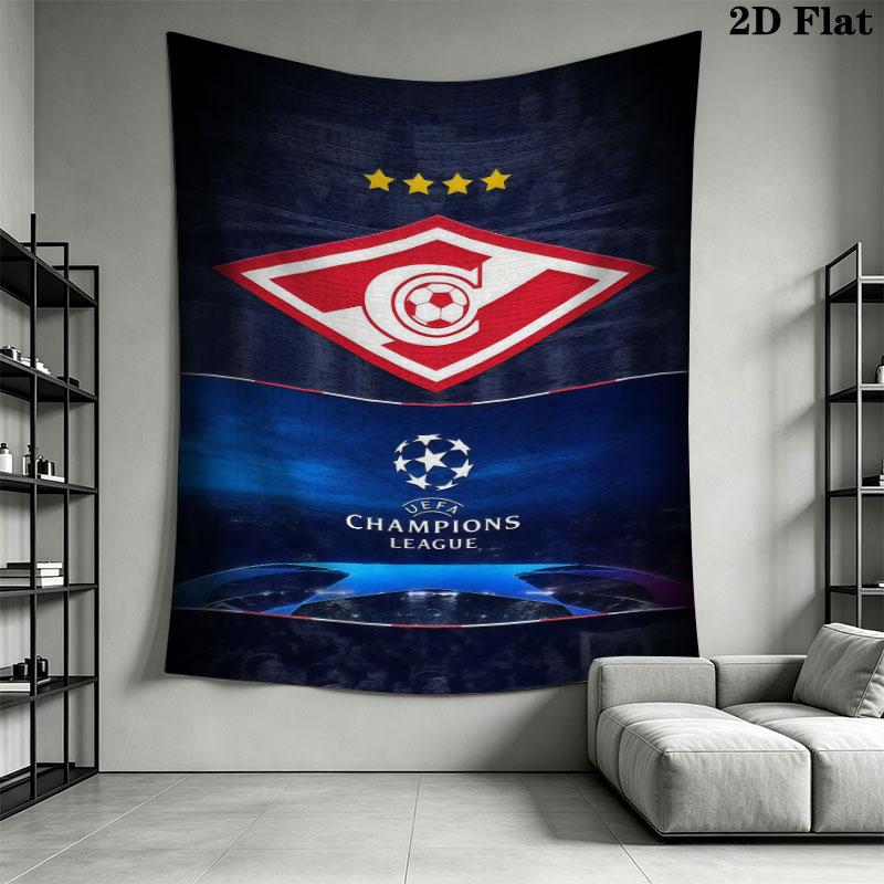 Spartak Moscow Zeal Wall Hanging Printed Fabric Blanket Decorative Tapestries for Bedroom Living Room Home Decor