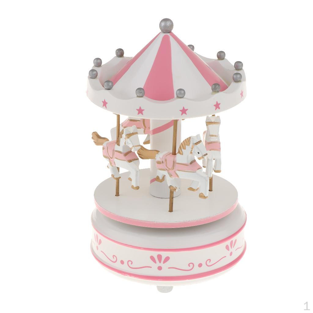 Classic -Round Carousel Music Box