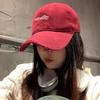 Hole Baseball Cap Female Summer Red Tide Brand Soft Top Cap Female Face Small Visor