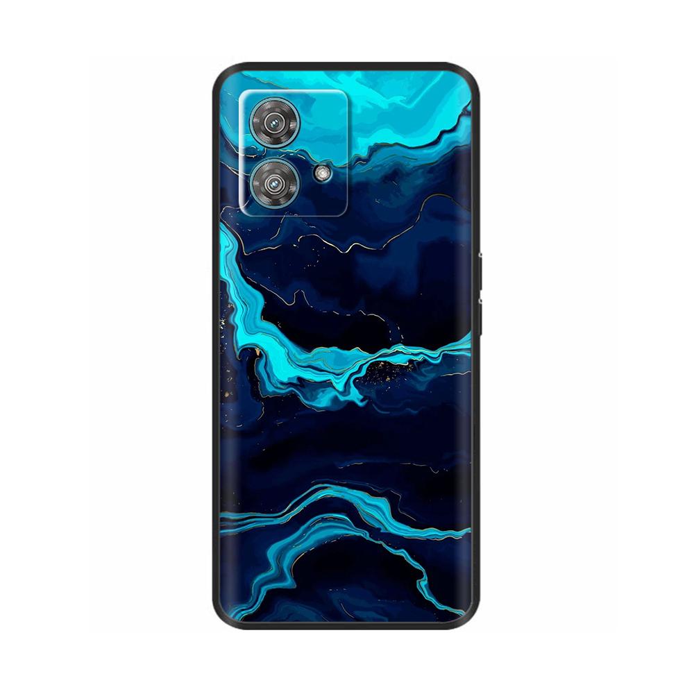 For Motorola Edge 40 Neo Case Cute Soft Black Silicone Phone Back Cover for Moto Edge40 Edge 40 Neo Protective Shell Cases Coque