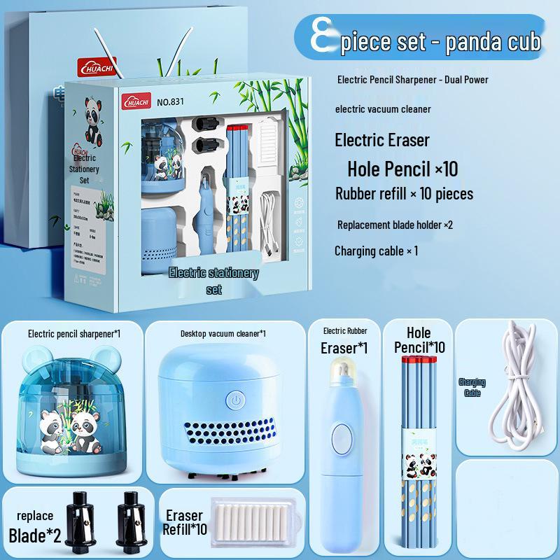 Kapibara Elektryczny Zestaw Artykułów Papierniczych Pudełko Prezentowe dla Dzieci Szkolnych na Boże Narodzenie i Upominki na Przyjęcia.
