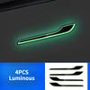 4Pcs Car Luminous Door Handle Sticker for Tesla New Model 3/Y Juniper 2025 Night Glow Door Handle Cover Protector Accessories