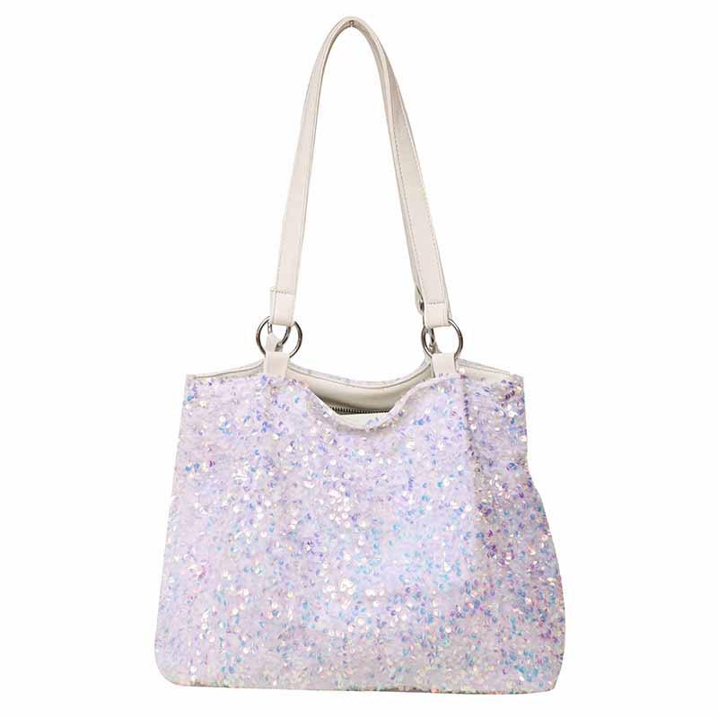 Large Capacity Armpit Bag New 2025 Spring European and American Fashion Sequins Dazzling Shoulder Bag Ins Women's Bucket Bag