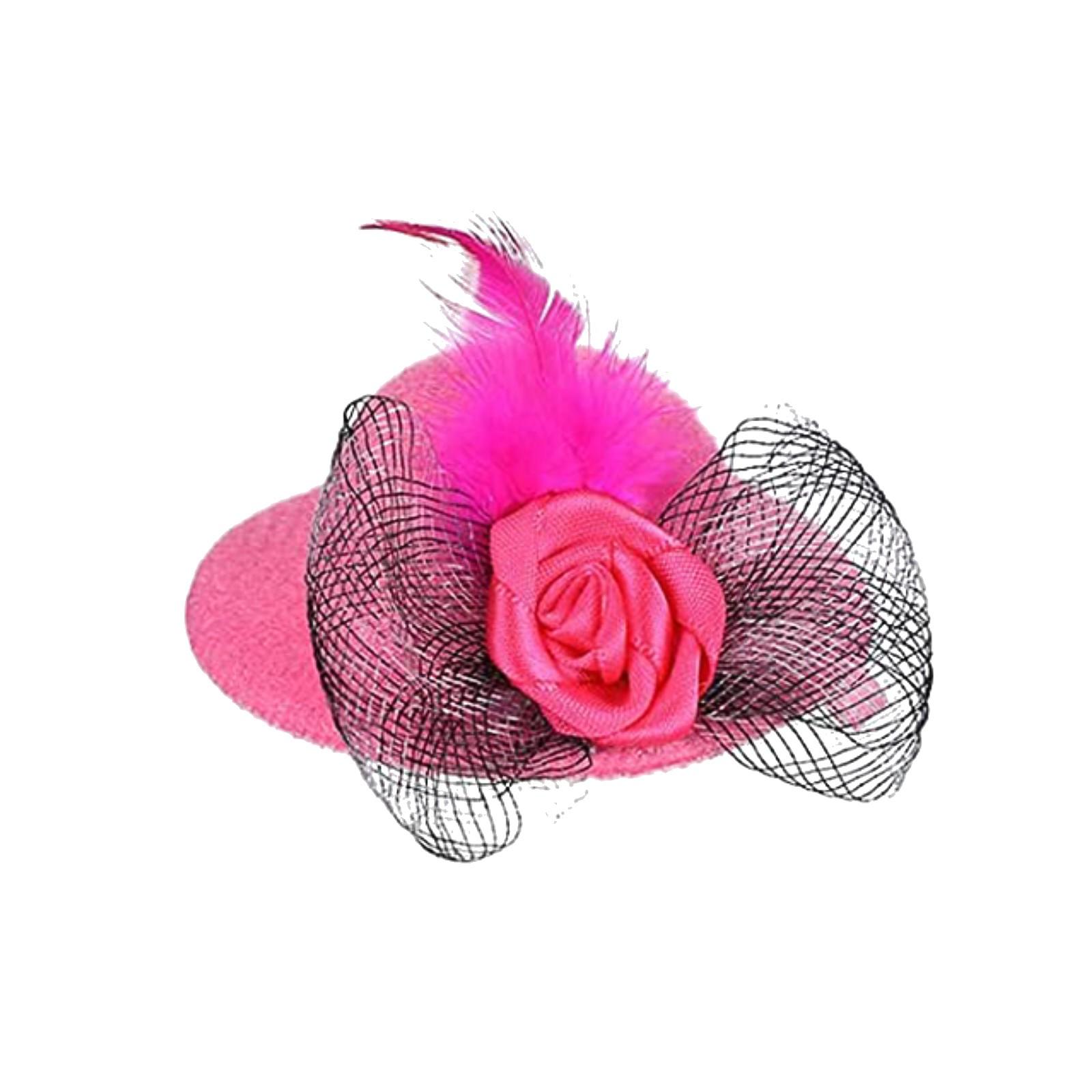 

Куриные шляпы для курицы, маленькие забавные аксессуары для курицы, цилиндр с перьями One Size