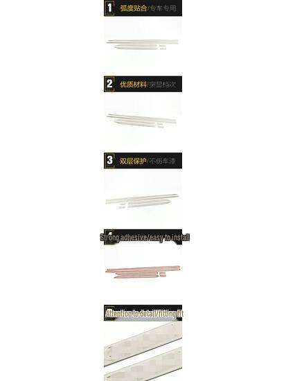 Compatible with 15 Polo models: Door Edge and Body Trim Bright Strip, Anti-Scratch Scuff Patch Modification.