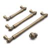 Pack Of 4 Antique Brass   Cabinet Pull Vintage French Style Handles Multiple Type for Option for Kitchen & Bathroom