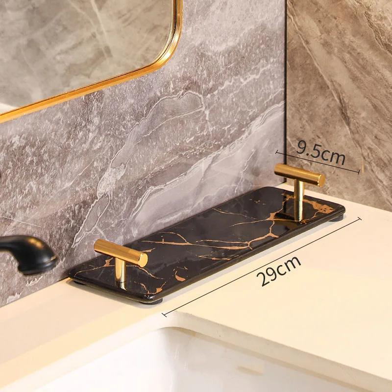 Creative Marble Texture Ceramic Toothbrush Cup Bathroom Accessories Set Soap Bottle Toothbrush Holder Soap Dish Household Tray