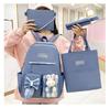 Cute Cartoon School Backpack For Girls Nylon Material High Capacity Book Bag