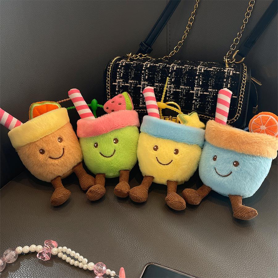 Cute Juice Ale Doll Bag Pendant Plush Doll Toy Birthday Gift Stall Doll Doll