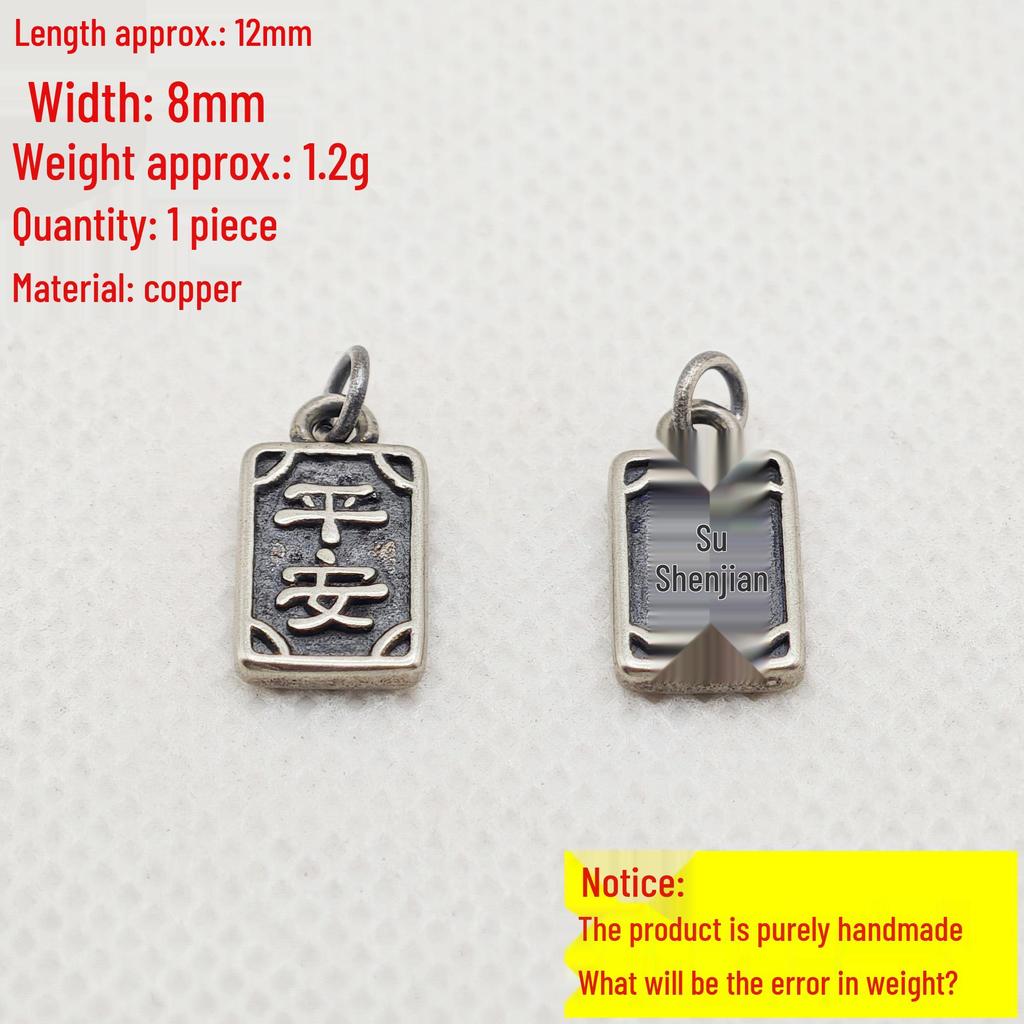 Sanqi Tibetan Silver Chinese Style Wealth Jewelry Beaded Bracelet with Pendant