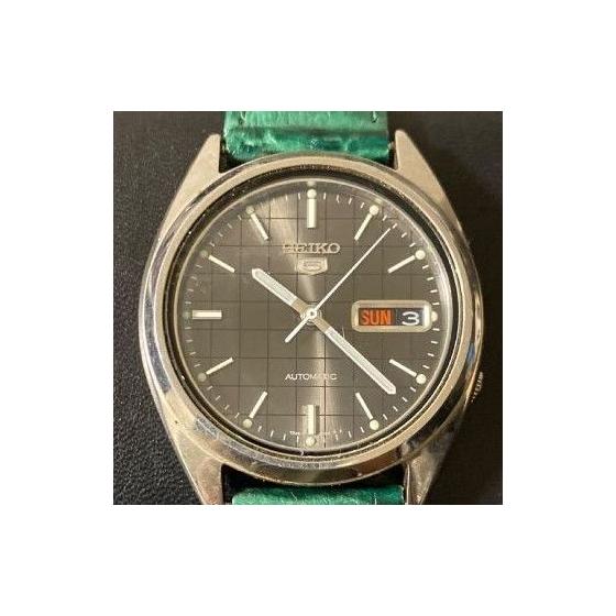 SEIKO Seiko 5 watch 7S26-3040 automatic winding green band dial shogi board