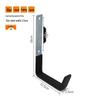 Outdoor Heavy-Duty Flat Steel Utility Hooks (Medium, 2-Pack)