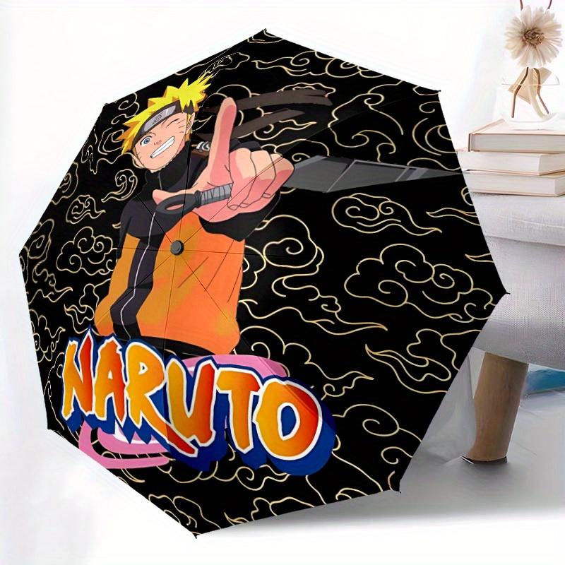 1pc Naruto Automatic Umbrella 8-Bone Design Compact Gear for Outdoor Travel, Perfect Gift for Friends Yy250821068