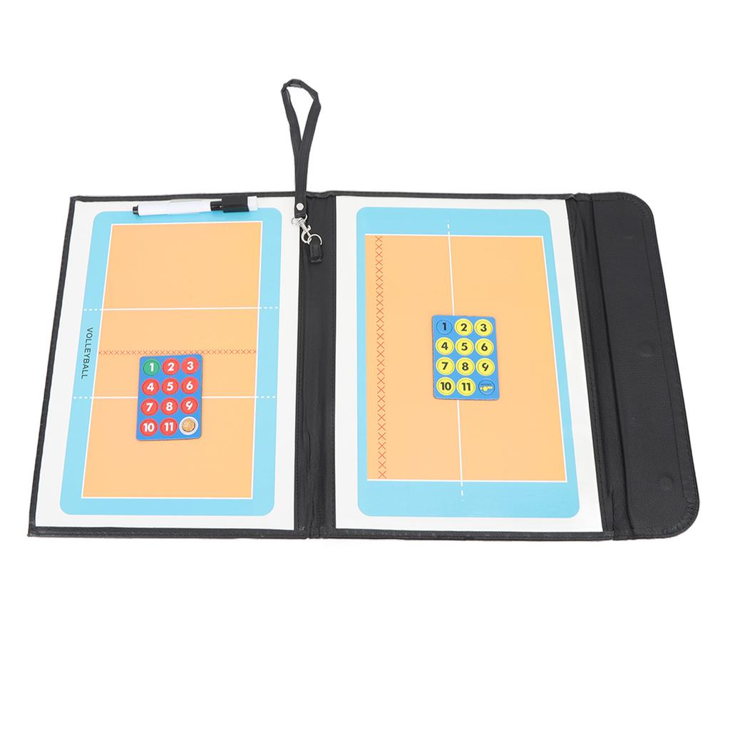 Coaching Board Magnetisch 2,5-fach Faltbar Volleyball Coaching Board mit Stift für Training