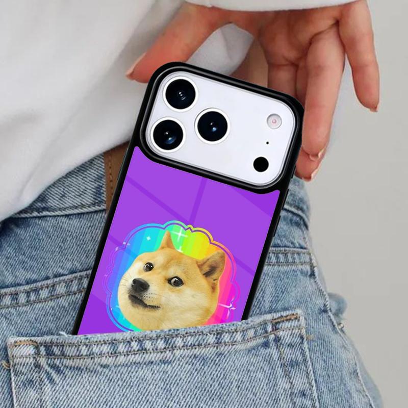Doge Meme Kabosu Cute Funny Phone Case for iPhone 16e 15 14 13 12 17 Pro Max Plus Air 17pro Cover Coque