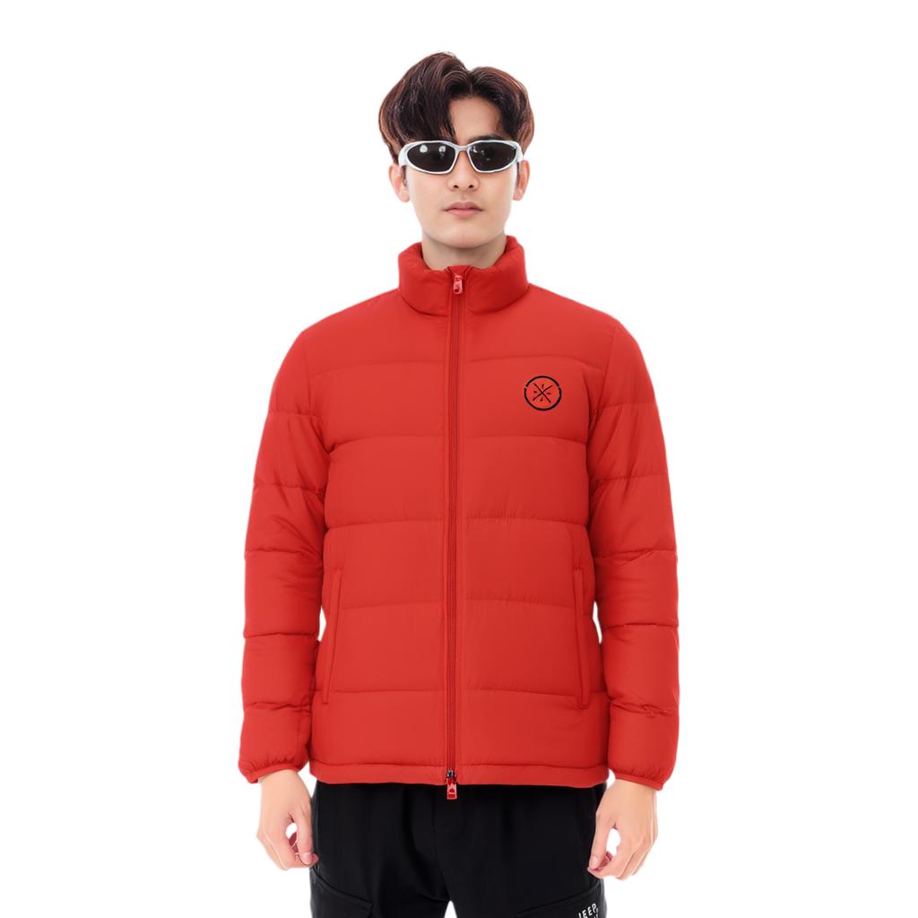 Li Ning Sports Basketball Series Warm Sports Down Jacket Men Jacket Bull-Red AYMP073-2