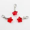 Popular Alloy Earrings Accessories Colorful Five-Pointed Star Pendant Keychain Lobster Clasp Keyring Bag Accessory