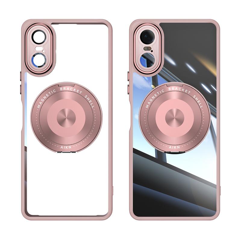 Custodia Magnetica in Metallo e TPU per Sony Xperia 1 VI 10 Supporto Caricatore Wireless Cover Antiurto a 360° per Xperia1 VII Xperia10 VII