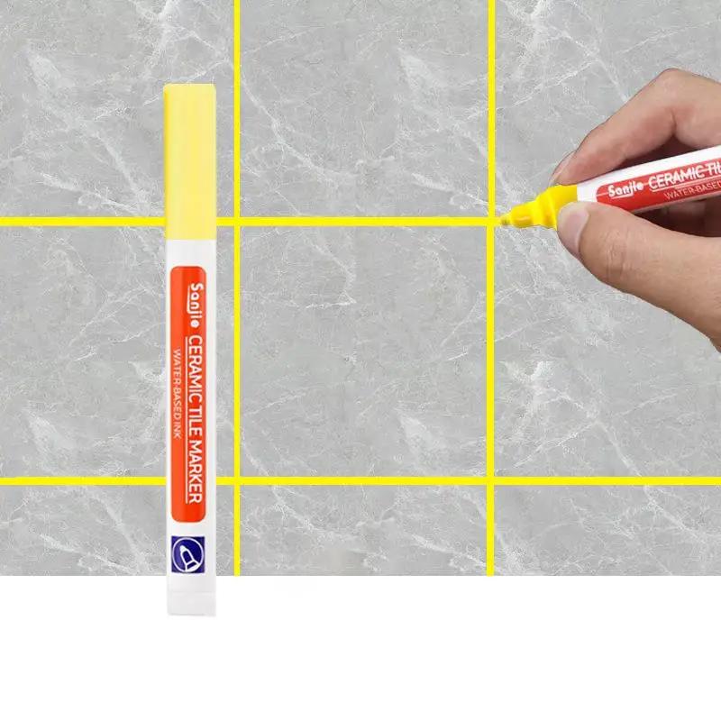 12 Color White Waterproof Tile Marker Grout Pen Kitchen Wall Seam Pen For Tiles Floor Bathroom Decontamination Seam Repair Tools