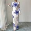 Women's Long Sleeve Maxi Dress Slim Fit Elegant for Evening Parties