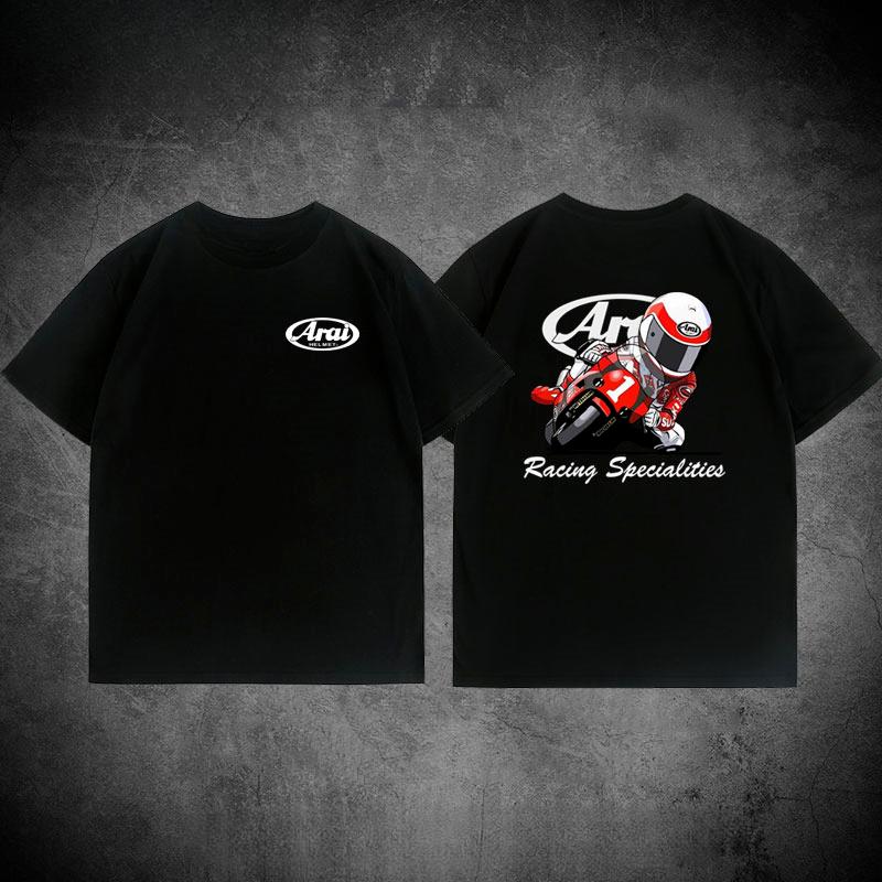 

Шлем мотоциклетная команда униформа для езды на мотоцикле ARAI одежда летняя с коротким рукавом свободная повседневная хлопковая футболка L