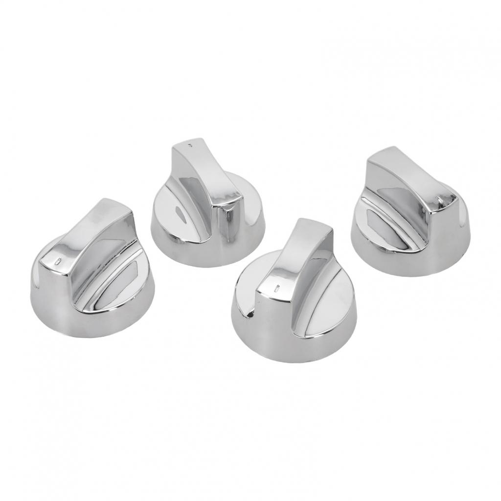 Set of 4 Knobs for Gas Grills Stylish Electroplated Accessories for Grilling
