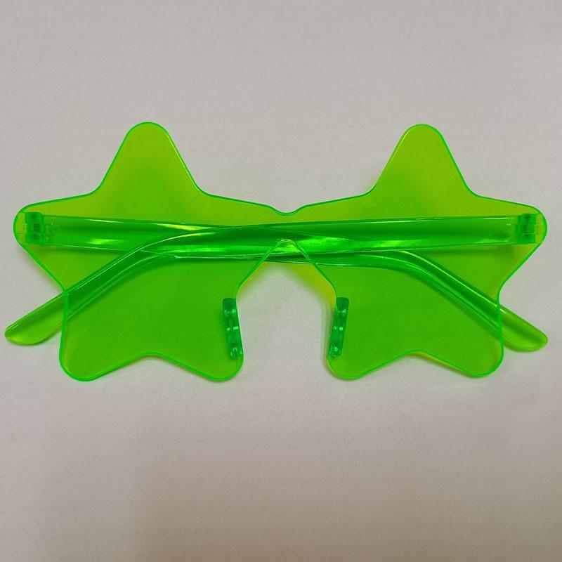 Trendy Multi-Color Star Frameless Sunglasses for Parties & Beach