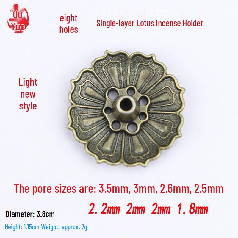 Ouyue Lotus Legierung Räucherstäbchenhalter: Zen Aromatherapie Drahtbrenner