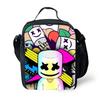 Marshmallow DJ Lunchtasche - Große Kapazität Thermoisolierte Kühltasche für Schüler und Picknicks