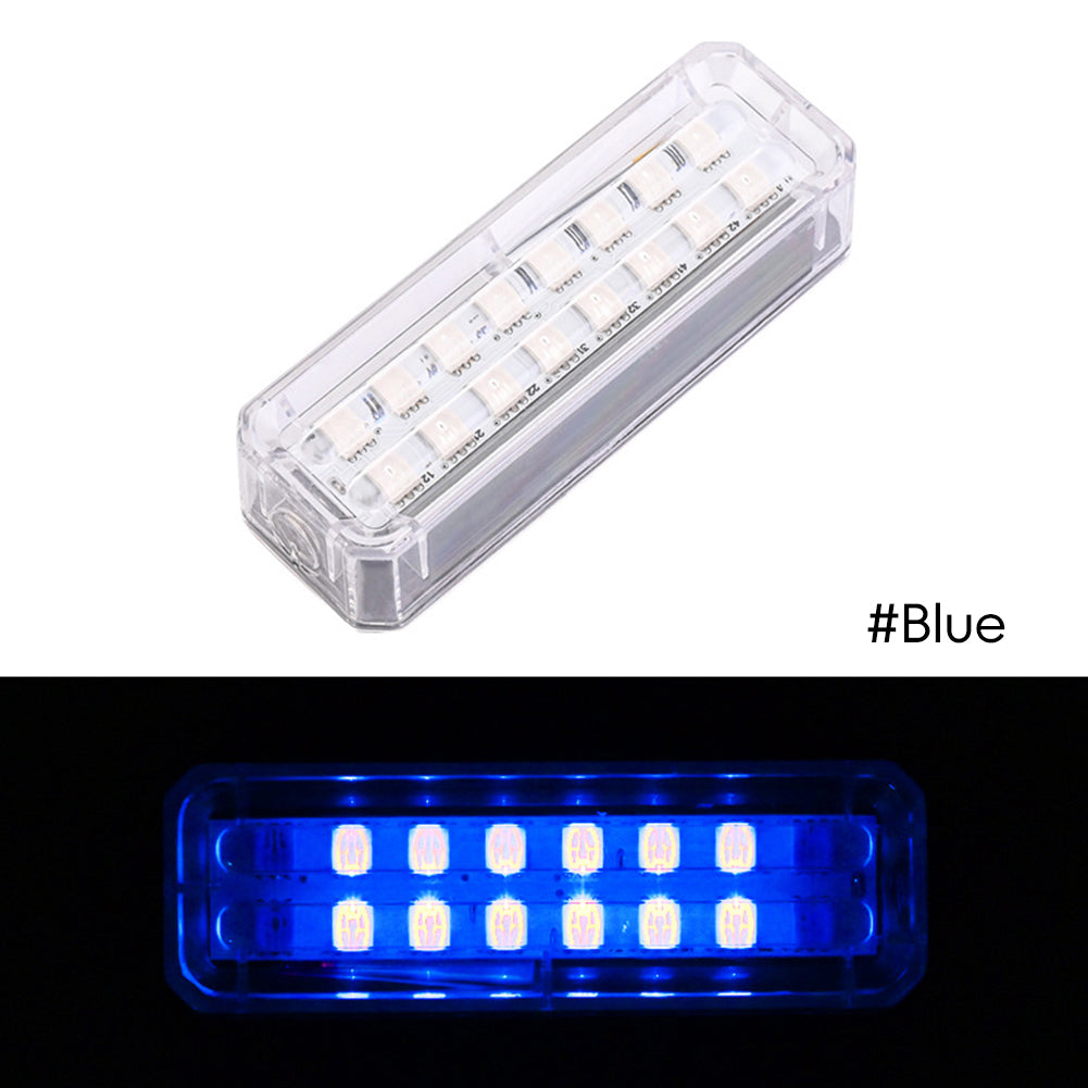 

Solar Energy Car Warning Light LED Flashlight Indicator in-Night Caution Strobe Warning Light Running Lamp Clear for All Vehicle синій