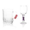 12pcs/set Creative Silicone Wine Glass Markers Colorful Reusable Cup Tags for Party Wedding Non-Slip Drink Identifiers