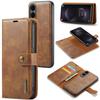 DG.MING for Samsung Galaxy S25 Edge Case Detachable Split Leather Phone Cover