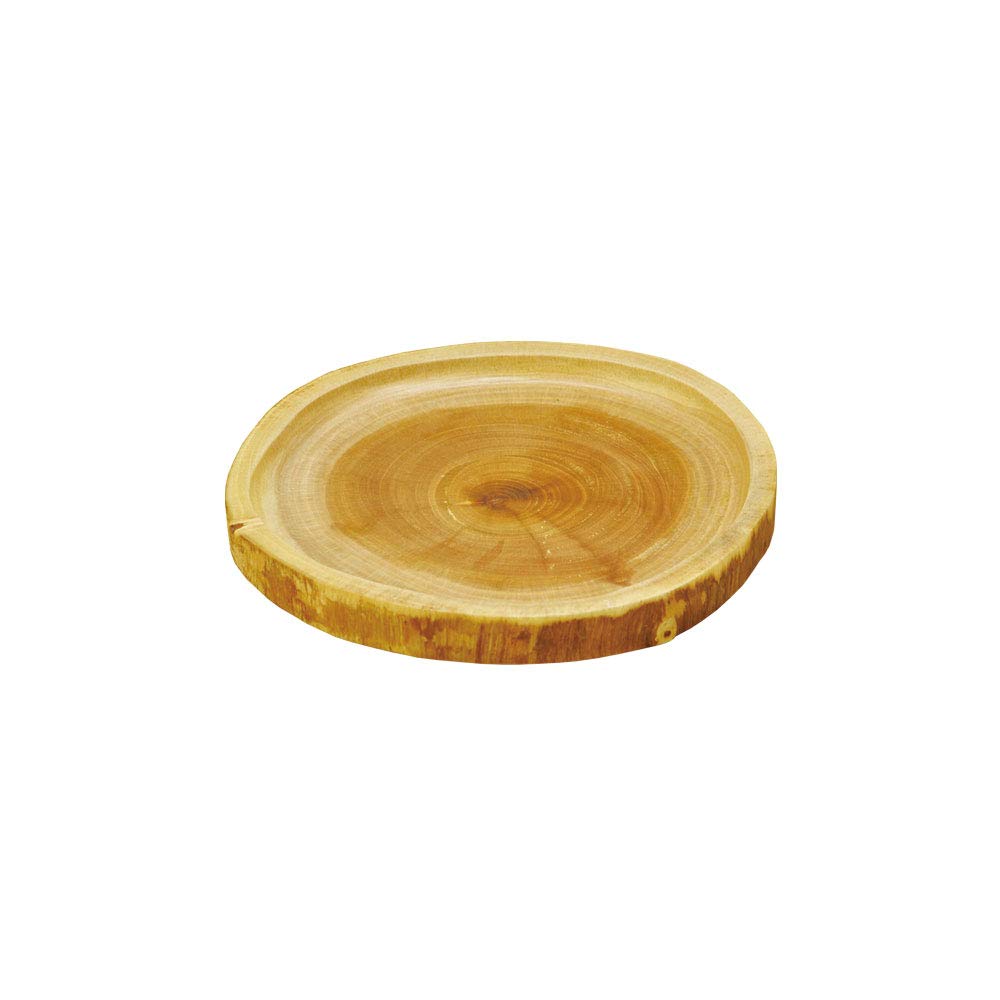 Yamako Wooden Tree Ring Soma 81919 Plate, Dish, Small,