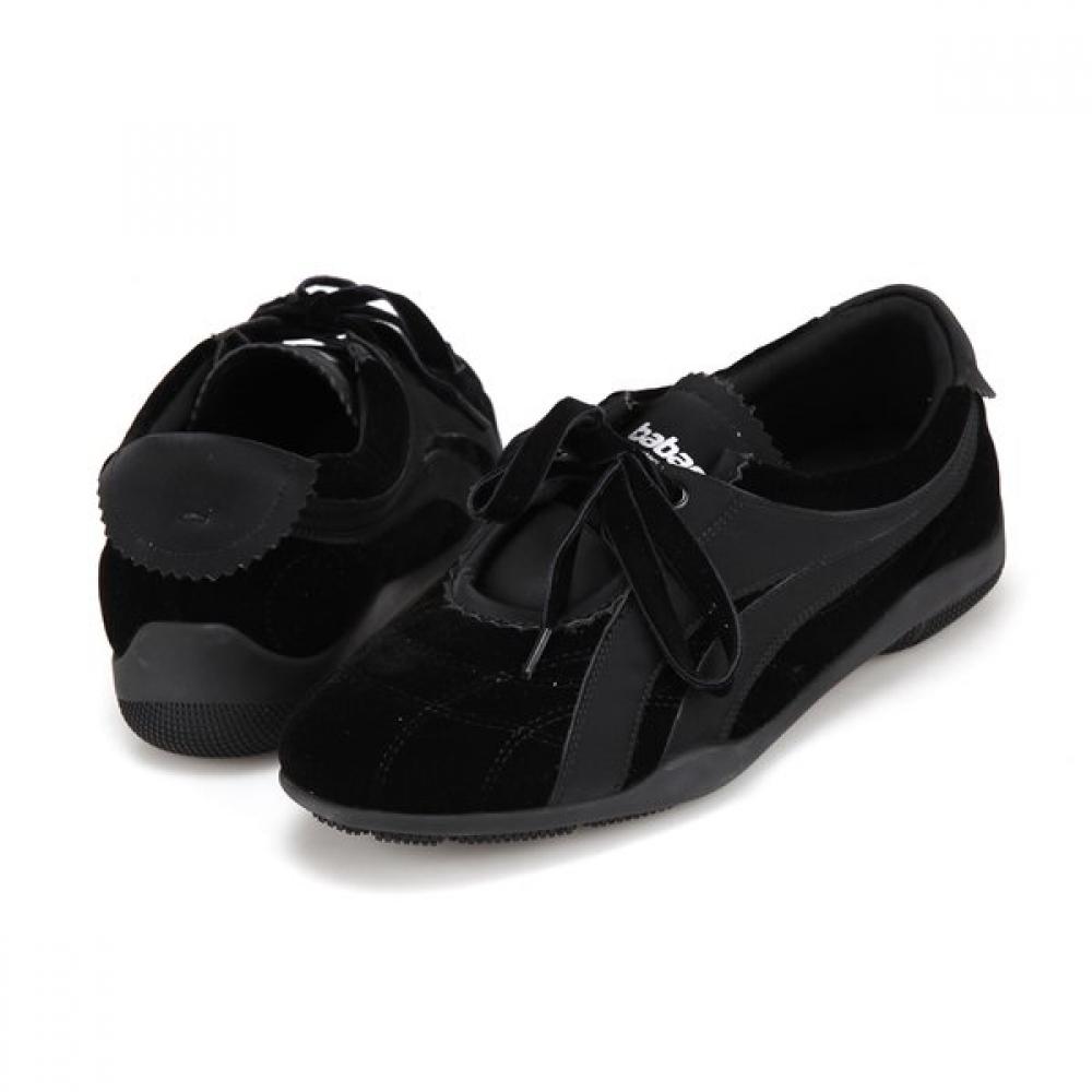 BARBARA Velvet Shoelace Sneakers Bbi605bk